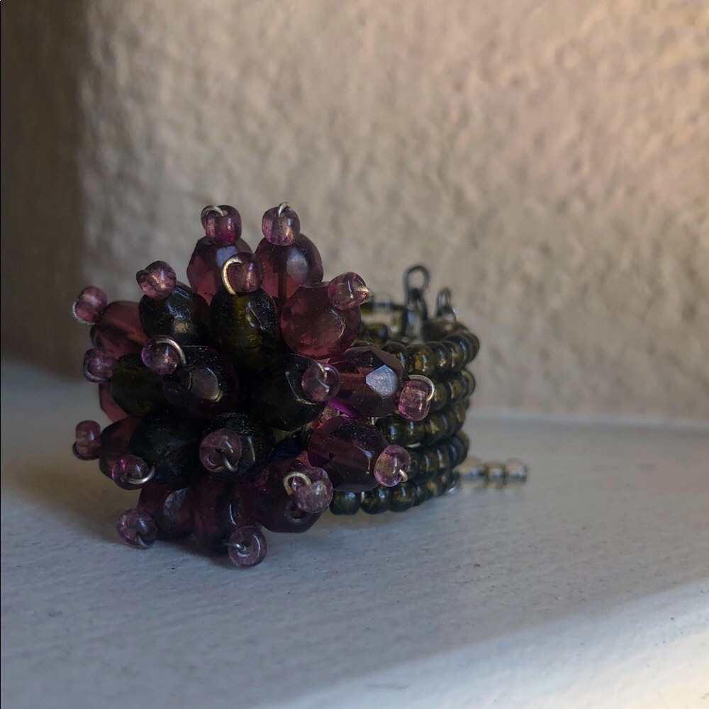 Charming Charlie's brand Elegant Purple Beaded Women's Ring